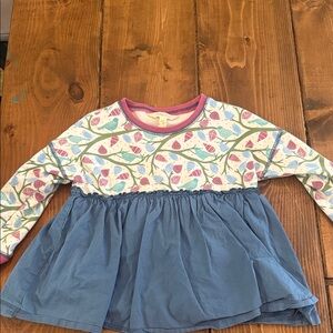 Floral Blue Kids Top